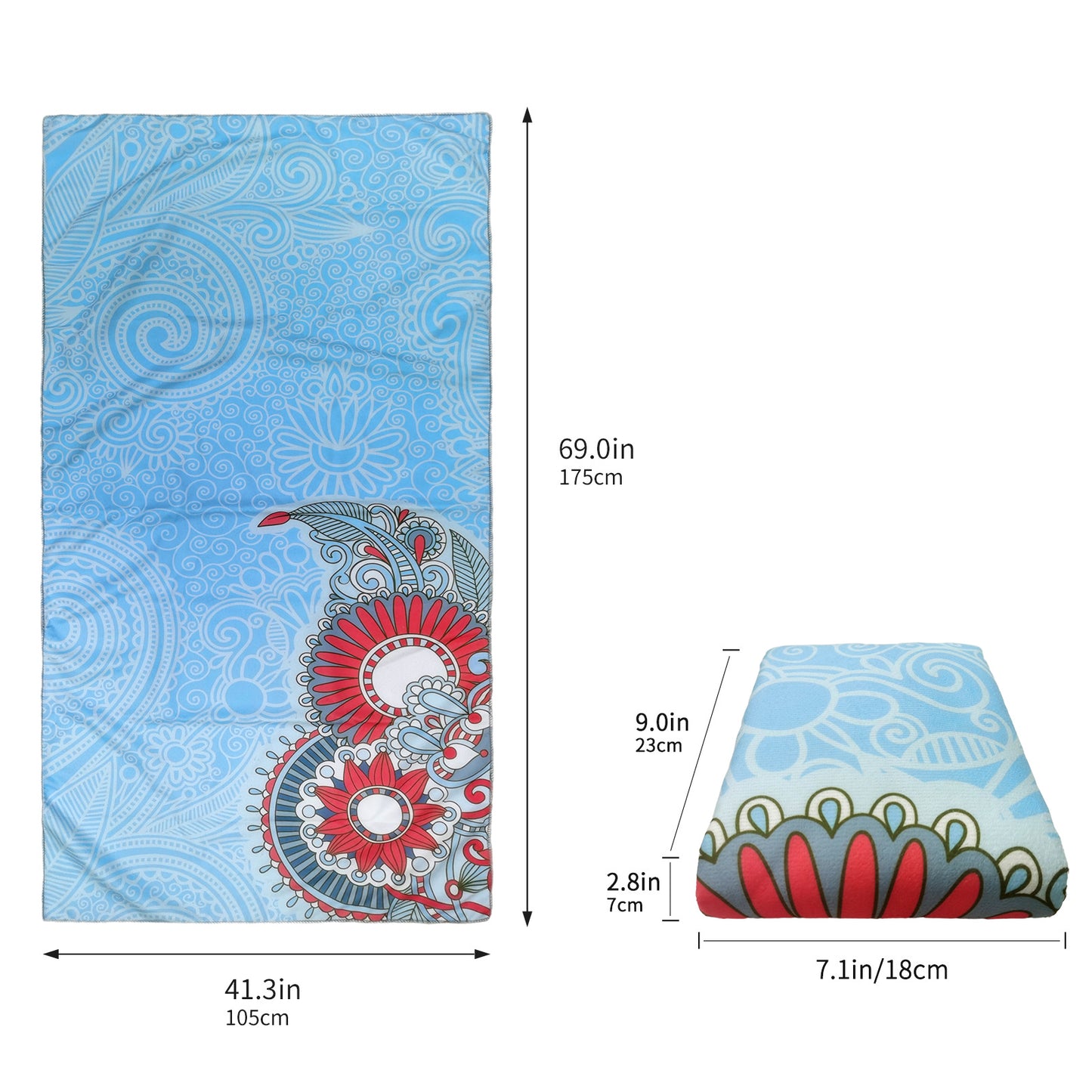 Large Oversized Beach Towel,Swimming Pool Towel Quick Dry, Soft Absorbent, Multifunctional Towel—Rujue