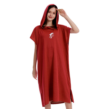 Surfing Poncho,Solid Colorful Adult Bath Towel, Strong Water Absorption and Quick Drying