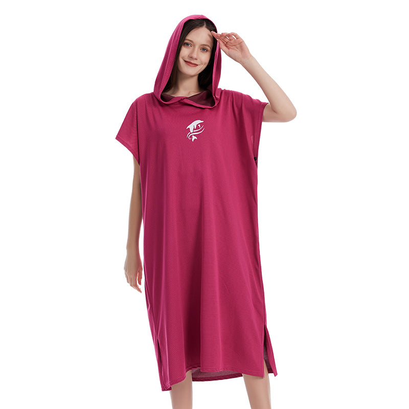 Surfing Poncho,Solid Colorful Adult Bath Towel, Strong Water Absorption and Quick Drying