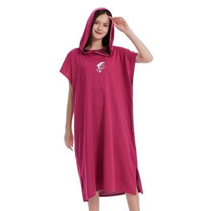 Surfing Poncho,Solid Colorful Adult Bath Towel, Strong Water Absorption and Quick Drying
