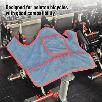 Dynamic Bike Sweat Towel for Bicycle Trainer Indoor Cycling Training, Sports and Fitness, Anti Slip Pad, Portable Storage