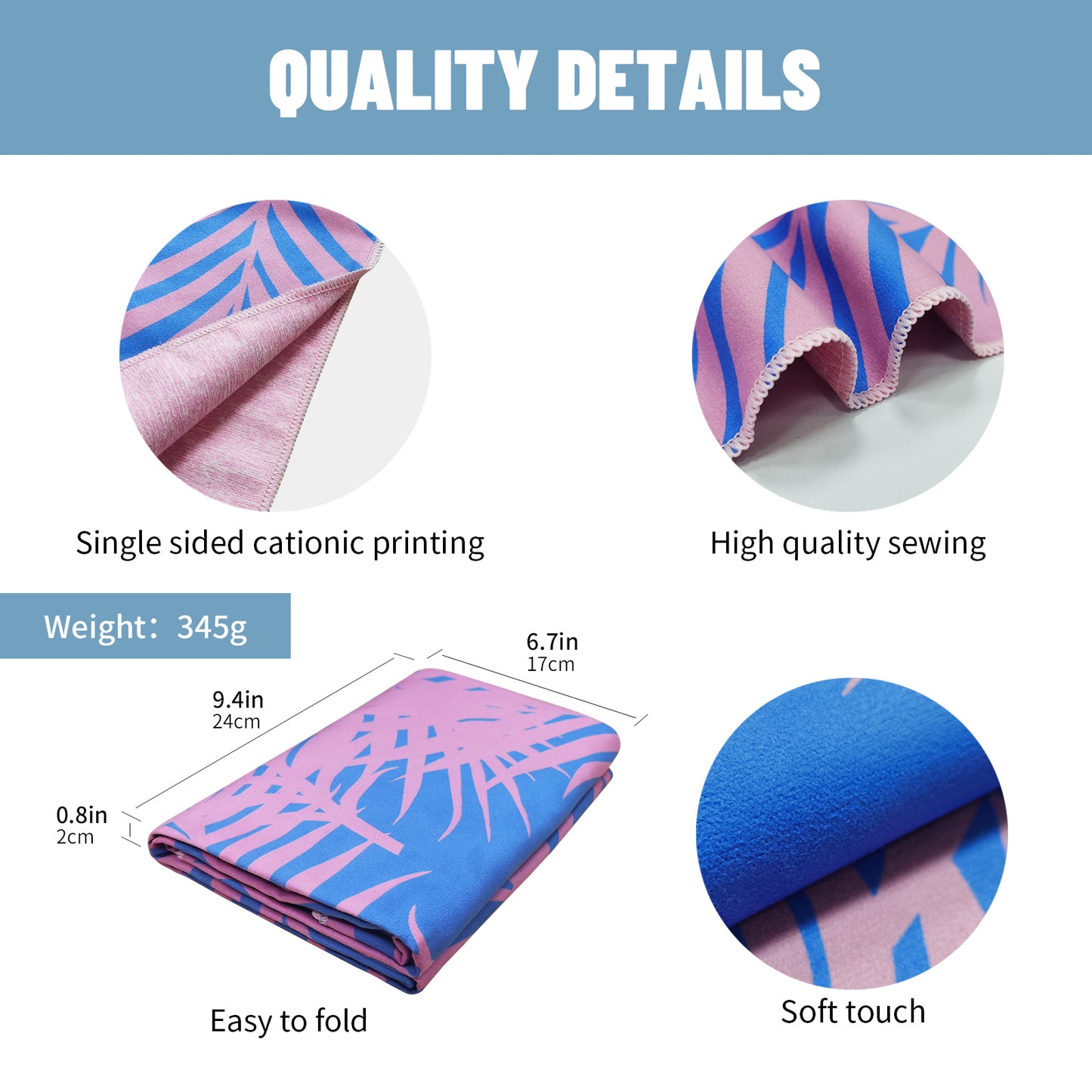 Large Oversized Beach Towel,Swimming Pool Towel Quick Dry, Soft Absorbent, Multifunctional Towel—Palm Leaves