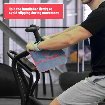 Dynamic Bike Sweat Towel for Bicycle Trainer Indoor Cycling Training, Sports and Fitness, Anti Slip Pad, Portable Storage