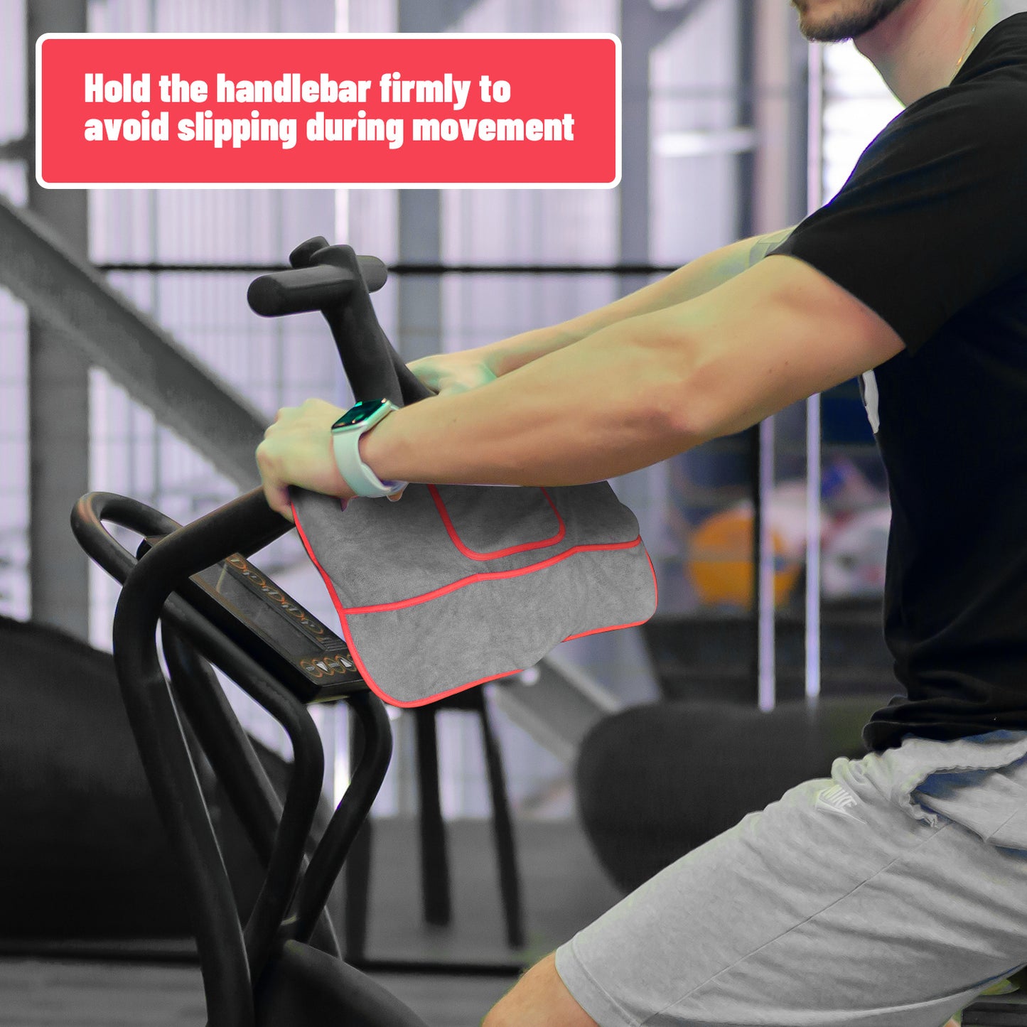 Dynamic Bike Sweat Towel for Bicycle Trainer Indoor Cycling Training, Sports and Fitness, Anti Slip Pad, Portable Storage