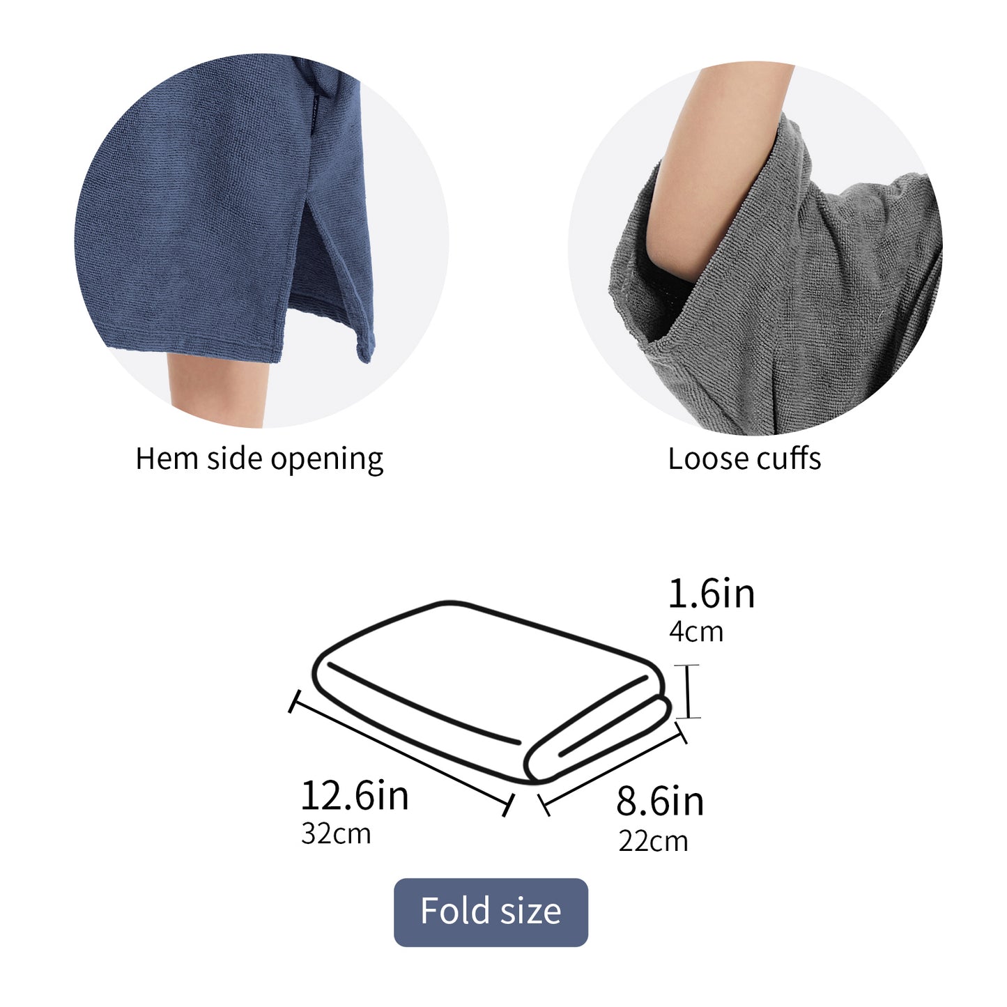 Kids Changing Towel Robe,Hooded Absorbent Surf Poncho Swimming Bathrobe for Beach,Bathing,Surfing,Indoor & Outdoor Activities